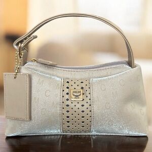 MCM Mini Top Handle Bag
Champagne Monogram Leather